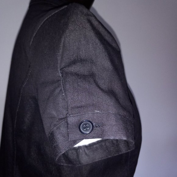 Blouse-jacket, short sleeves, lined, Reitmans women's size 12-Petite / US size 6 - Picture 10 of 13